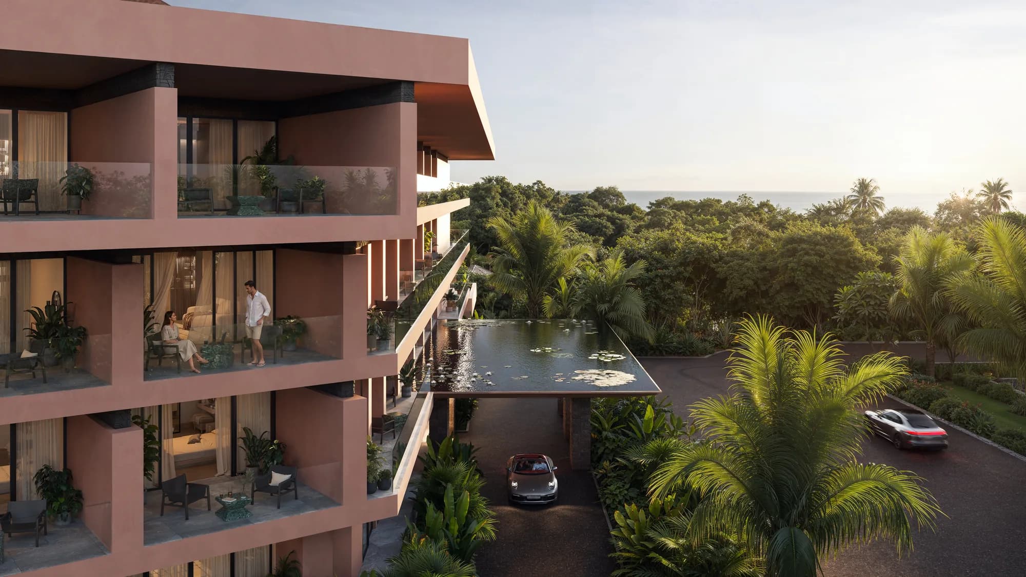 Visualisation of the future ROYA Resort facade